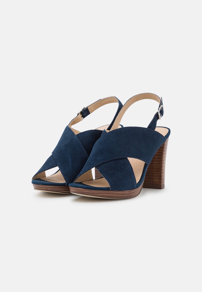 Sandales Anna Field High Bleu Foncé Femme | GQF-1863287